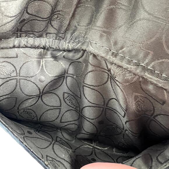 Fossil Greige Vintage Leather Shoulder Bag with Key Charm Weathered - Picture 4 of 10